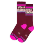 Gumball Poodle Badass Grandma Gym Crew Socks