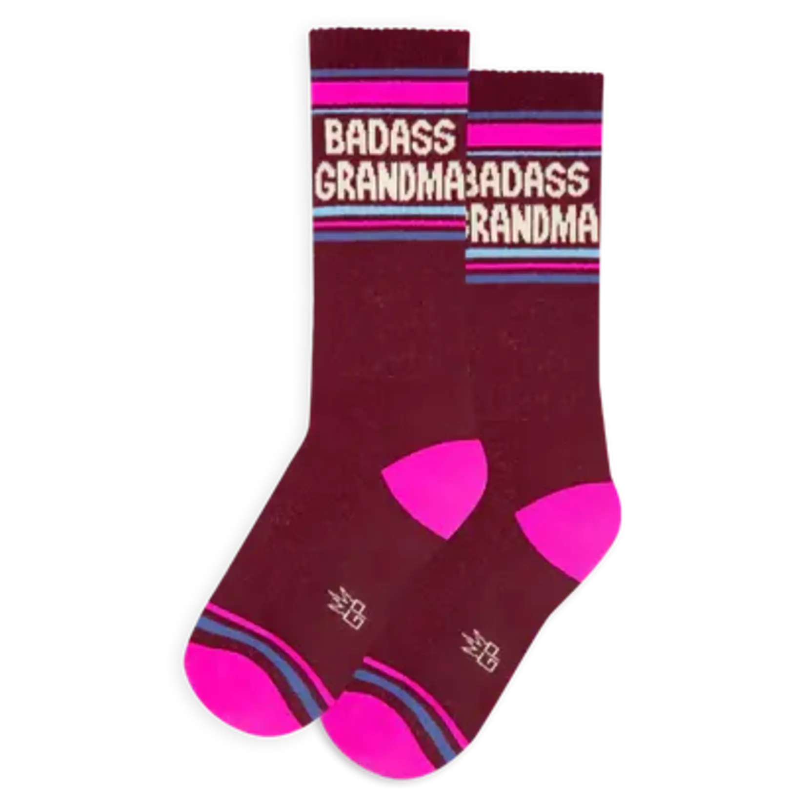 Gumball Poodle Badass Grandma Gym Crew Socks