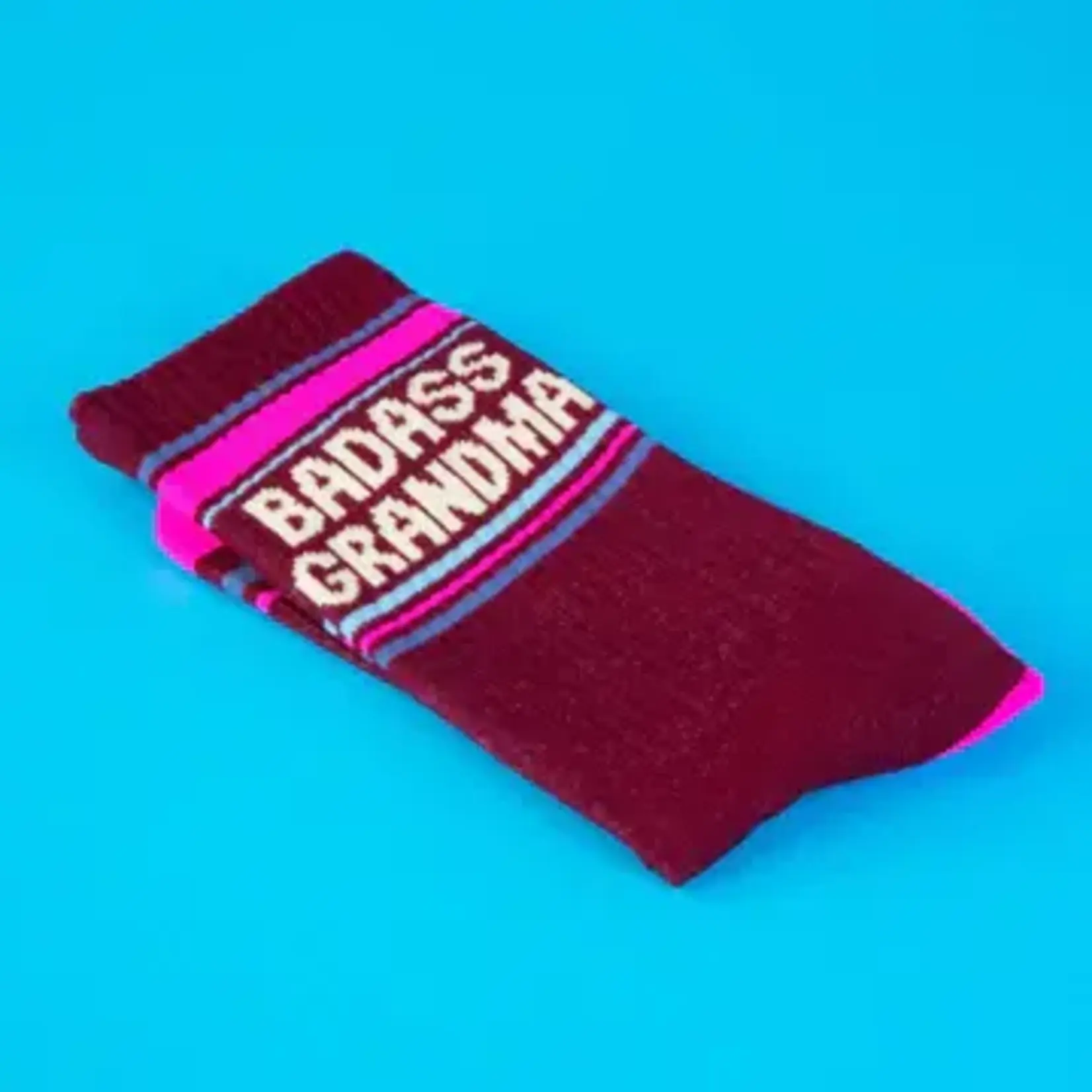Gumball Poodle Badass Grandma Gym Crew Socks
