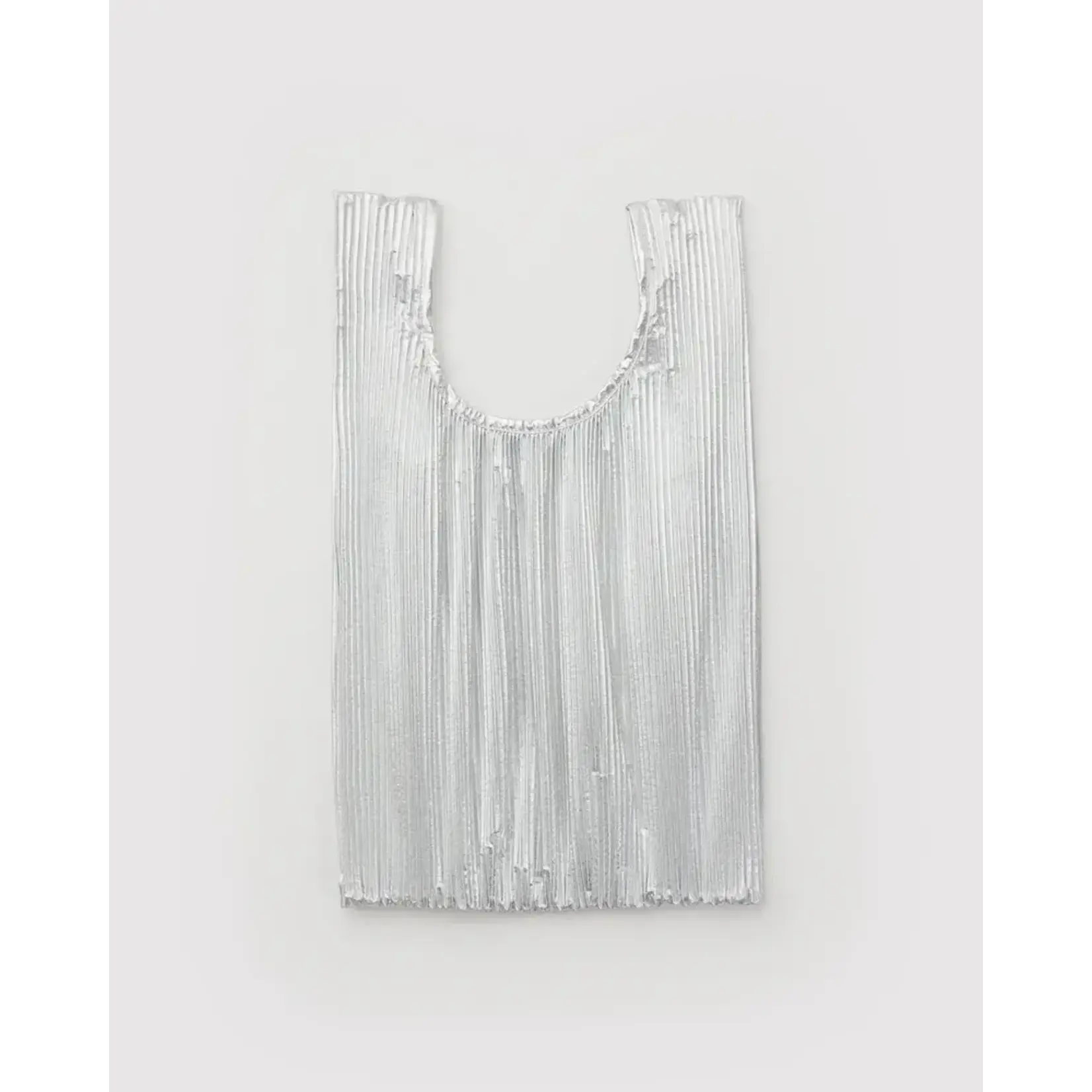 Baggu Pleated Baggu - Chrome Metallic
