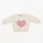 Huggalugs Sweetheart Crew Neck Sweater Baby & Toddler- 6-12 months
