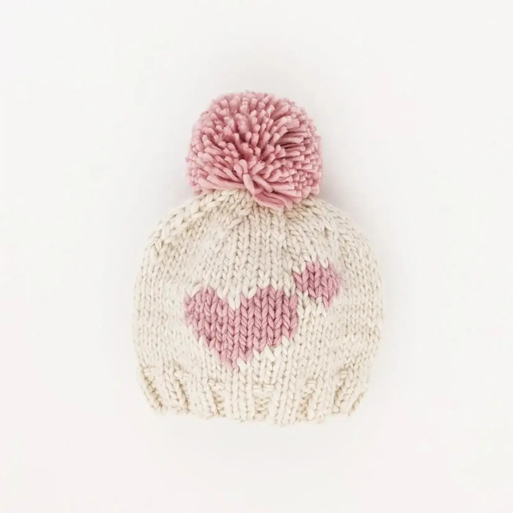 Huggalugs Sweetheart Knit Beanie Hat Rosy Baby & Kids - M (6-24 months)