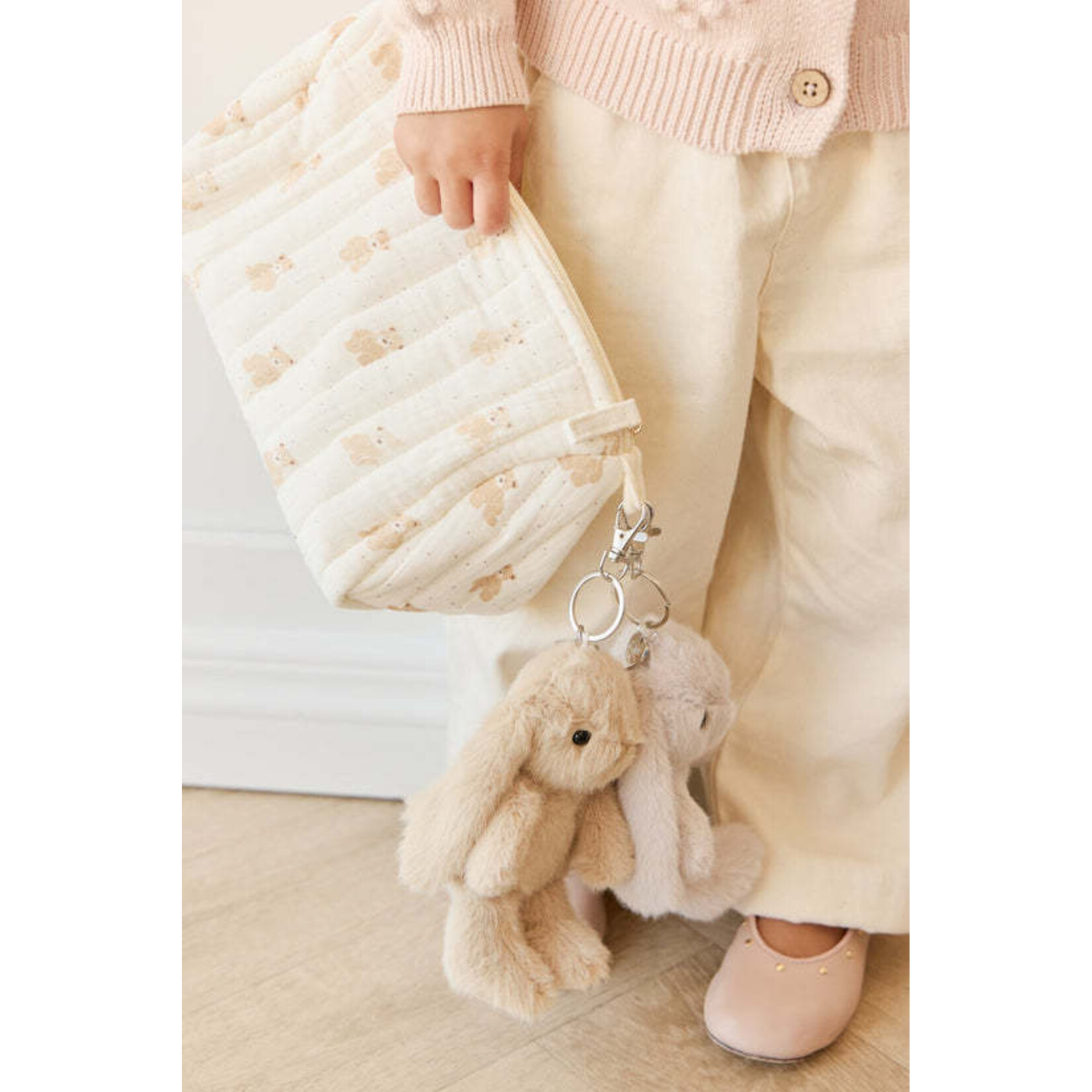 Jamie Kay Snuggle Bunnies - Penelope Keyring Caramel