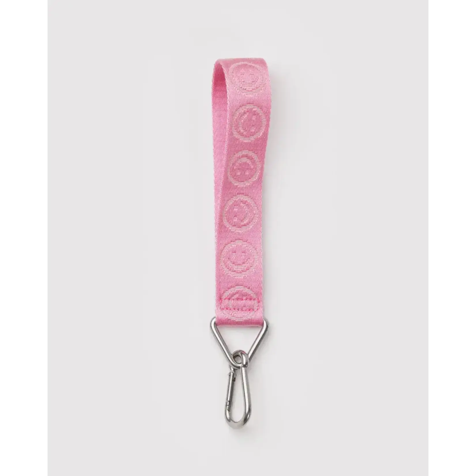 Baggu Logo Keychain - Pink Happy