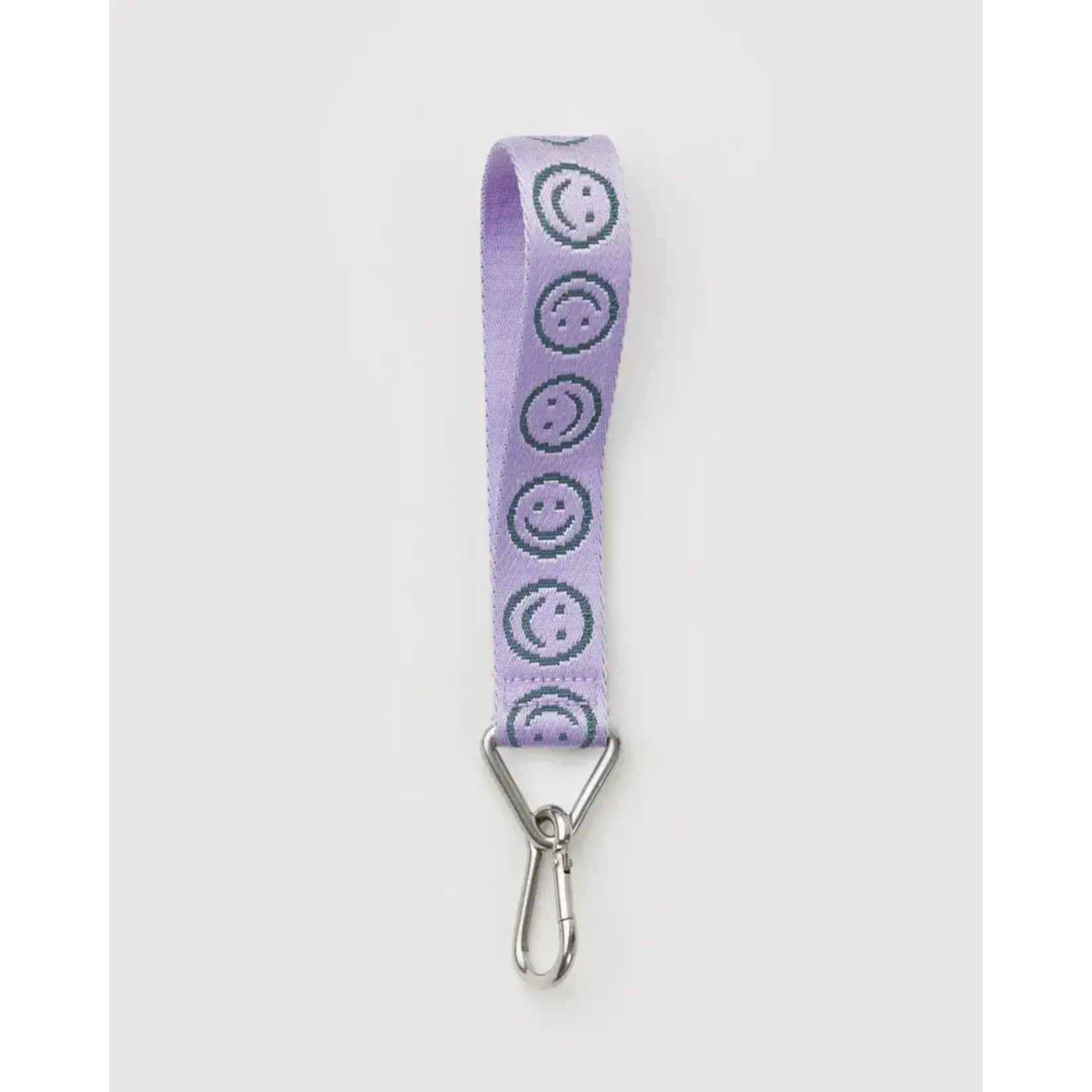 Baggu Logo Keychain - Lilac Happy