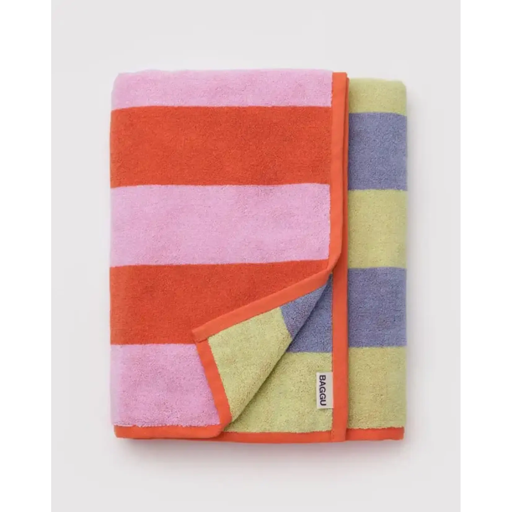 Baggu Bath Towel - Pool Stripe