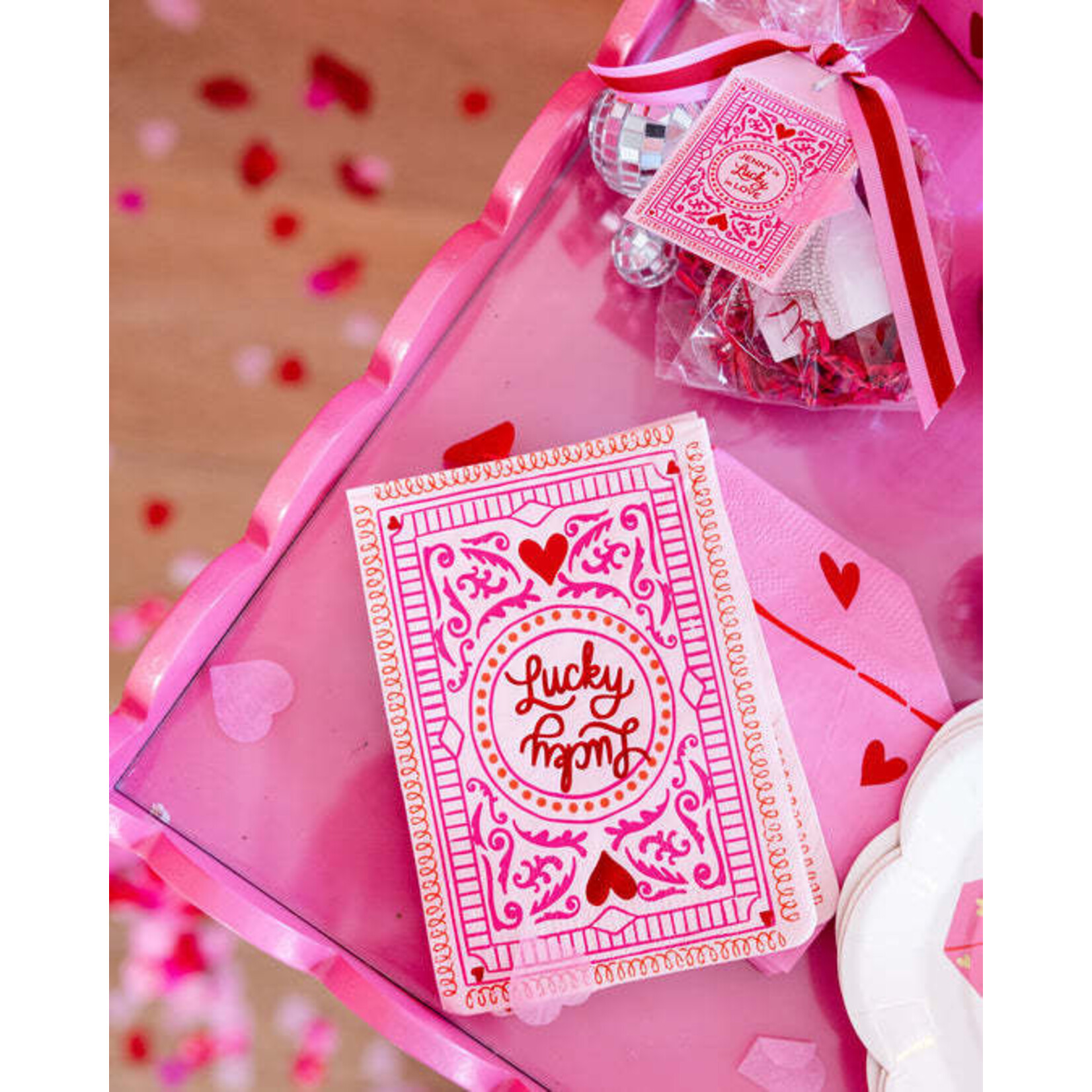 My Mind's Eye Lucky Card Dinner Napkin