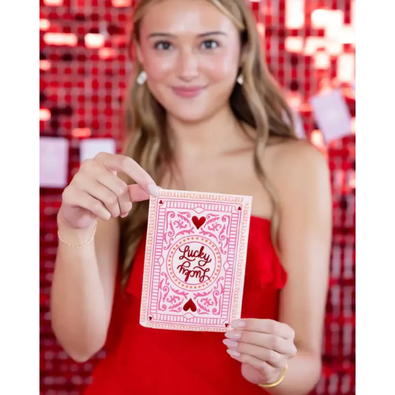 My Mind's Eye Lucky Card Dinner Napkin