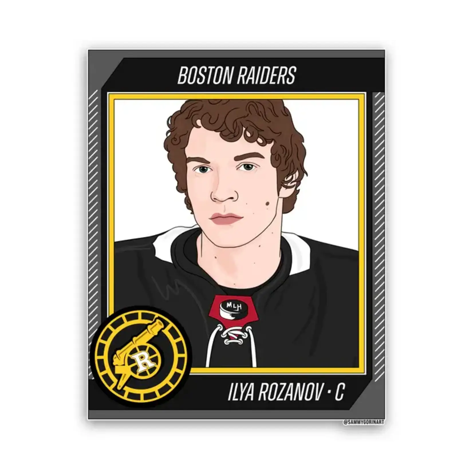 Sammy Gorin Rozanov Hockey Trading Card Sticker