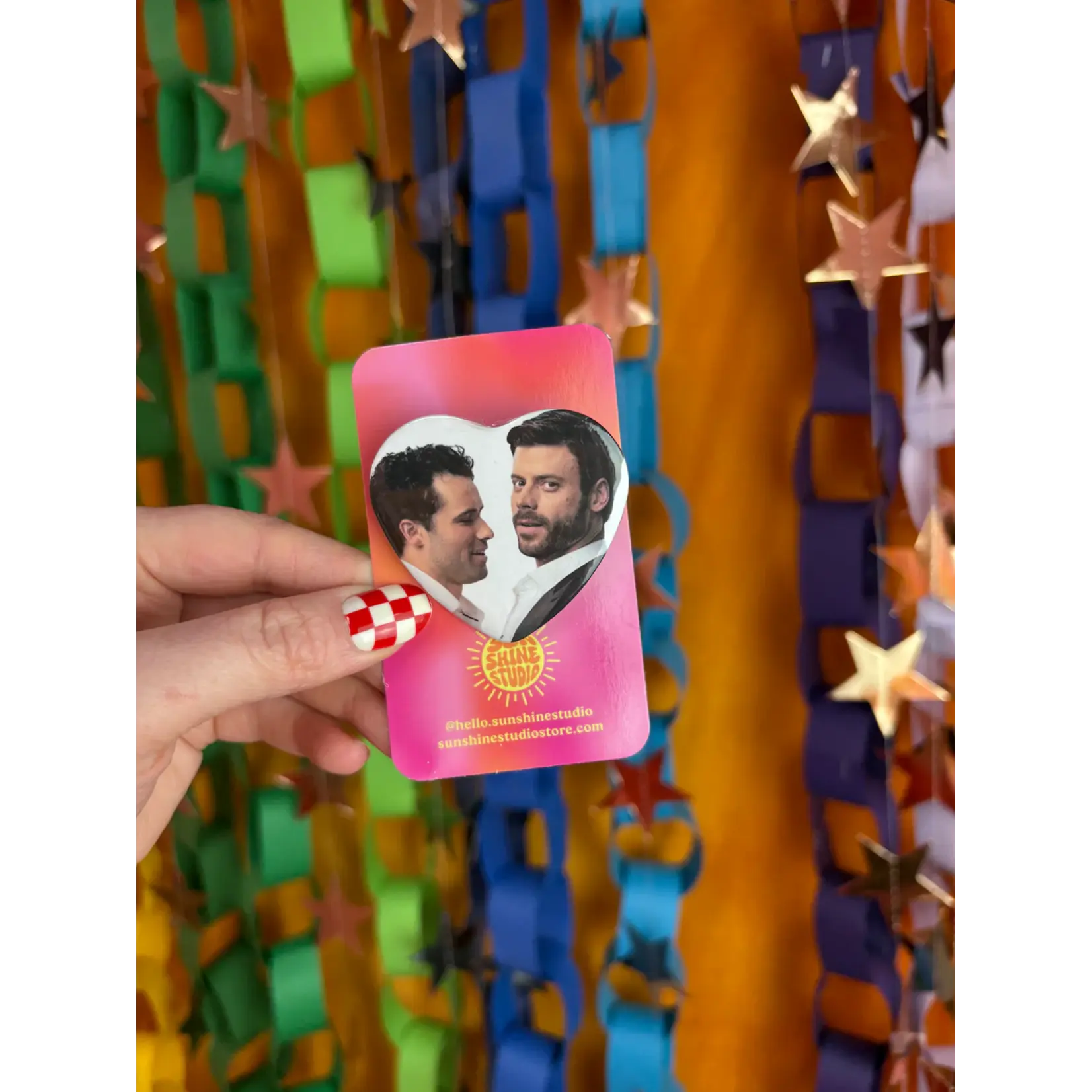 Sunshine Studios Scott & Kip Heated Rivalry Pin