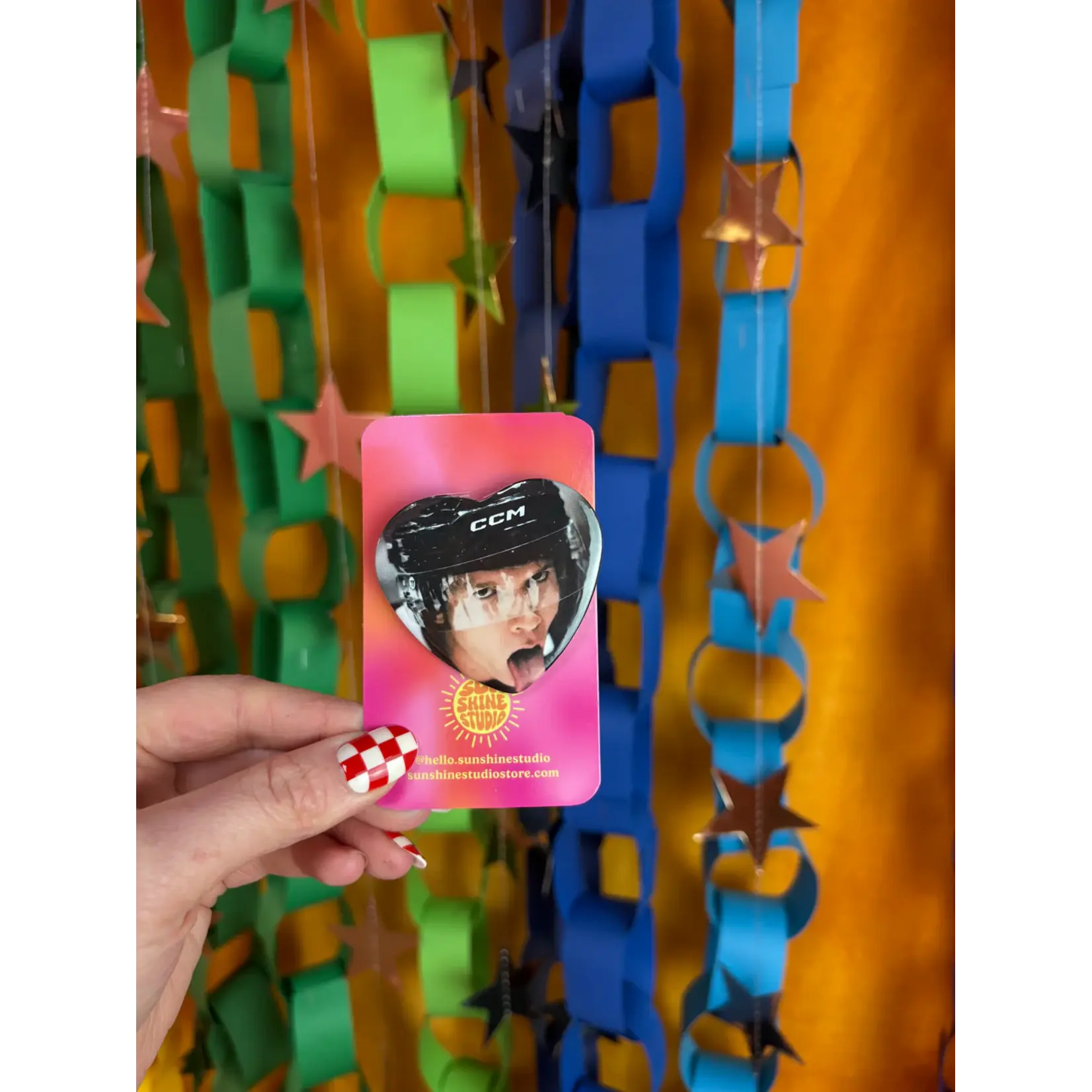 Sunshine Studios Game Face Ilya Heated Rivalry Pin