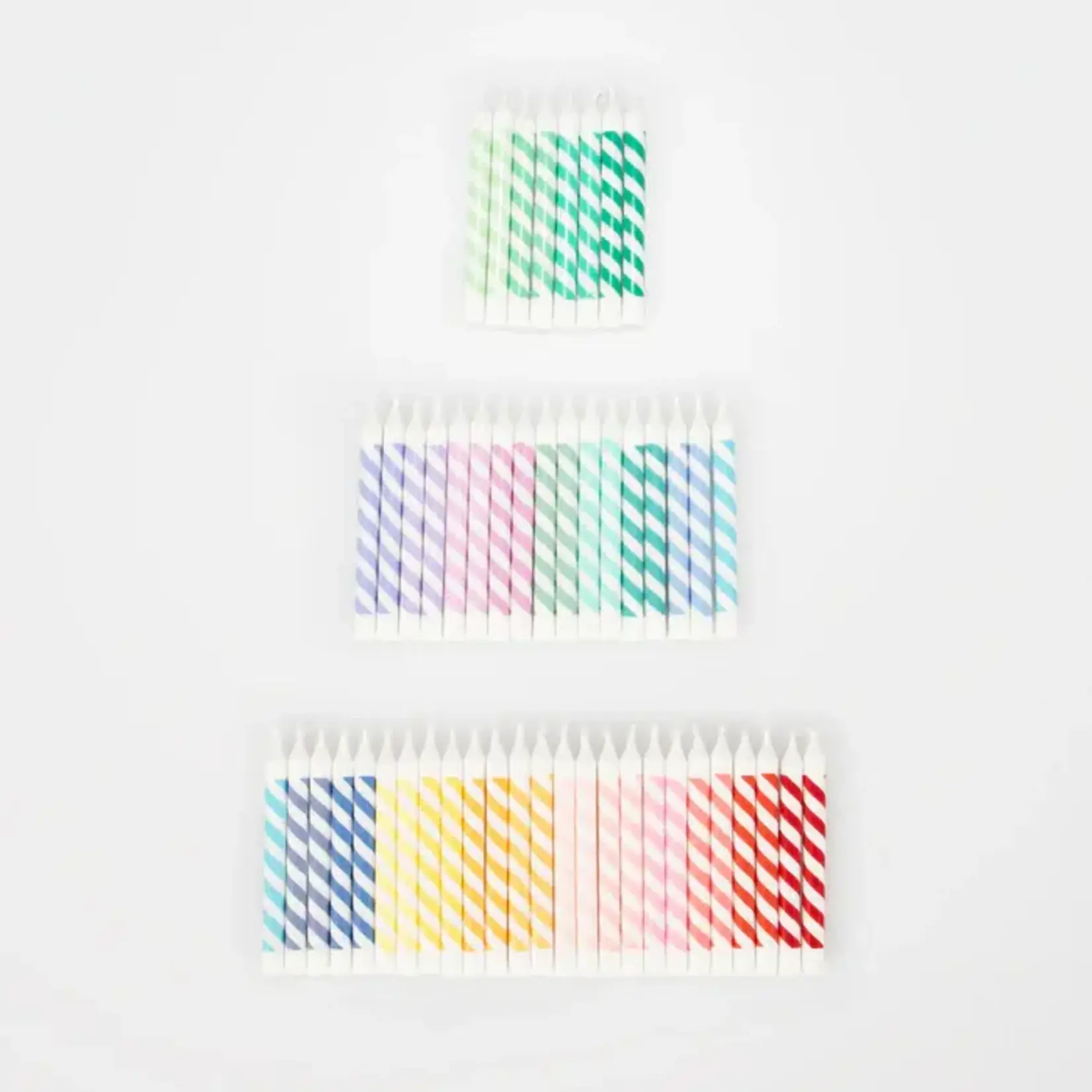 Meri Meri Rainbow Striped Mini Candles