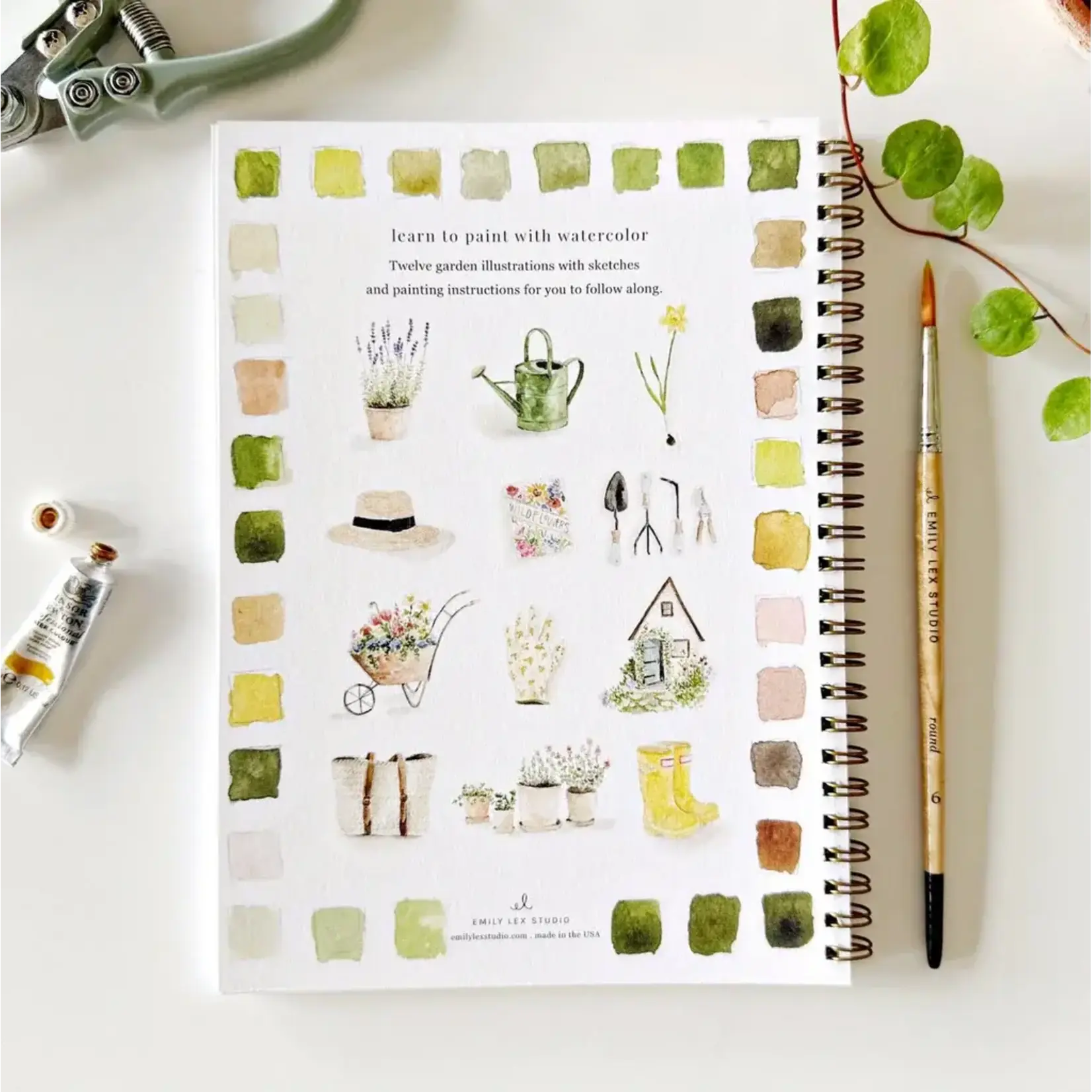 Emily Lex Studio Garden Watercolor Workbook