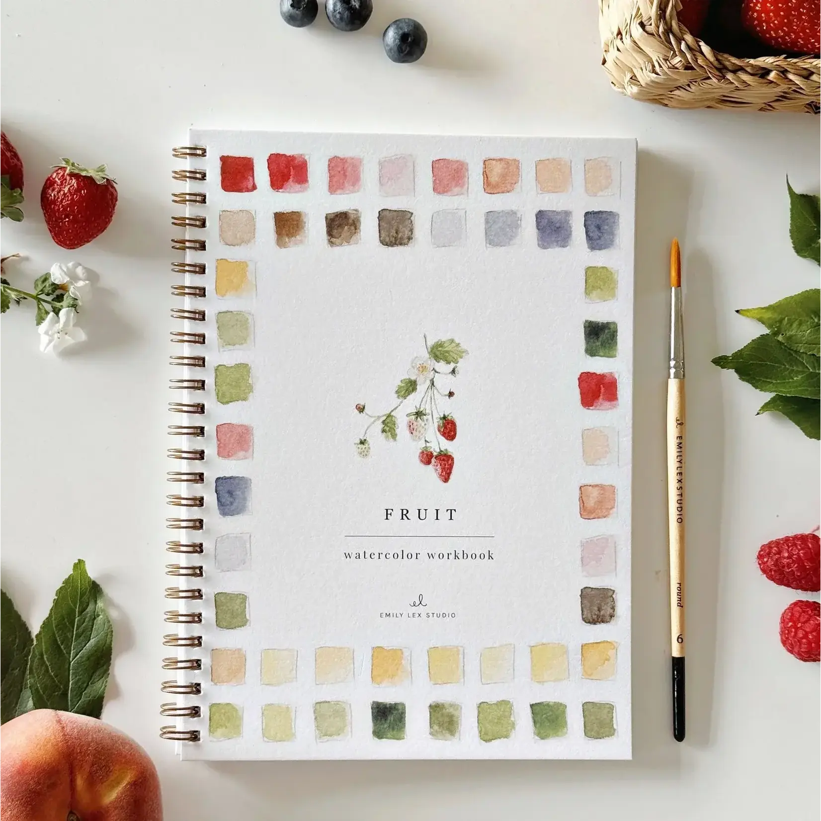 Emily Lex Studio Fruit Watercolor Workbook