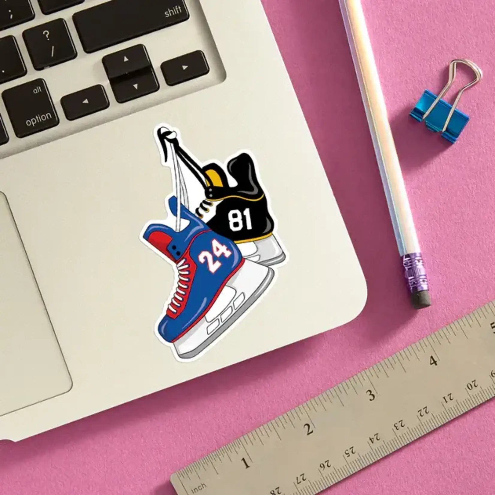 The Found Heated Rivalry Hockey Skates Die Cut Sticker