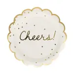 My Mind's Eye Gold Cheers Paper Plate