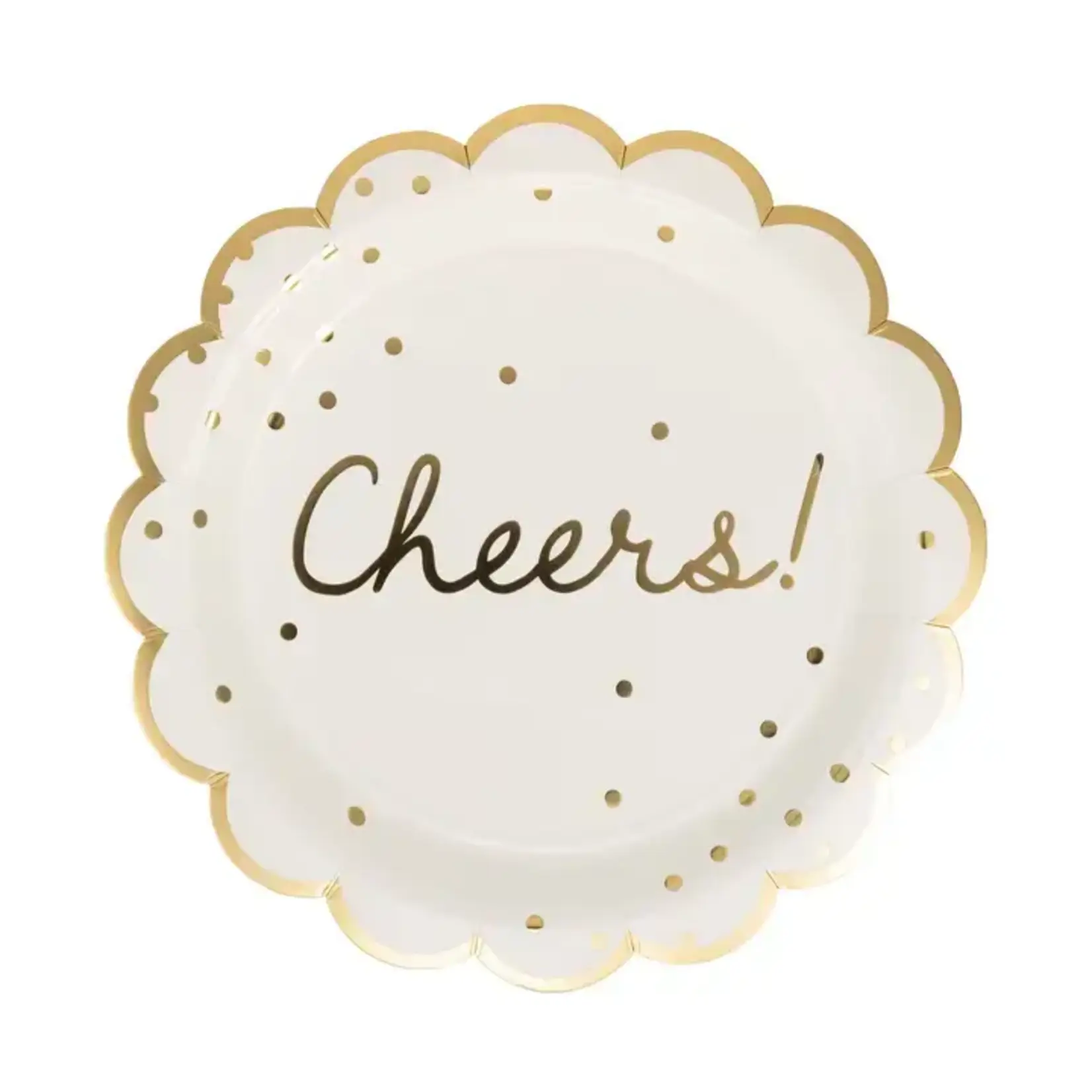 My Mind's Eye Gold Cheers Paper Plate