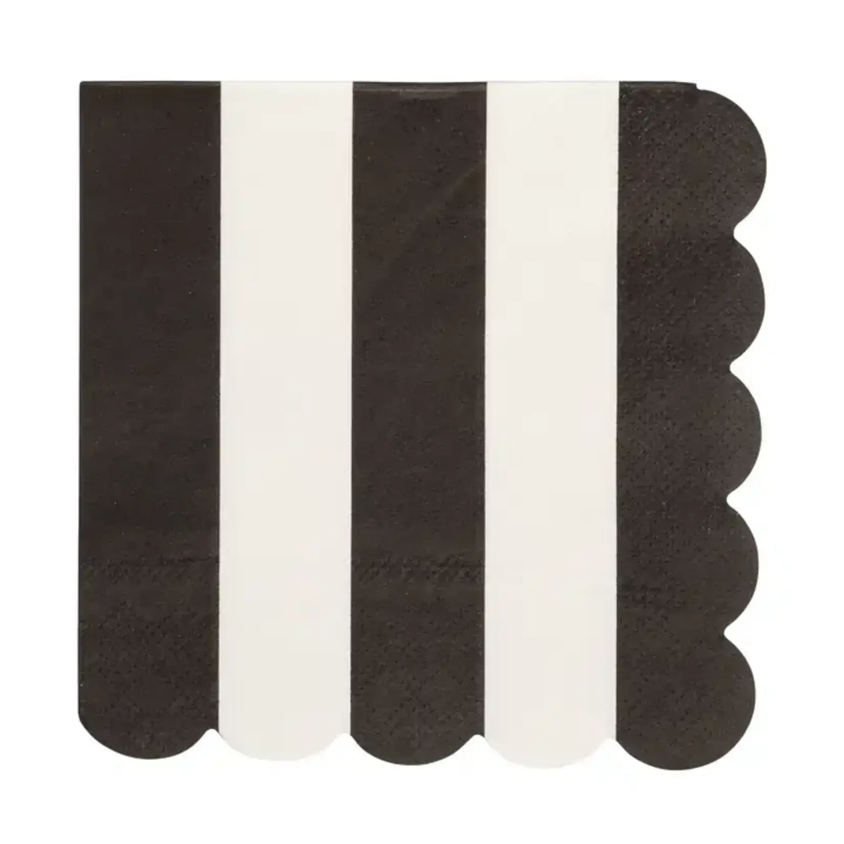 My Mind's Eye Thick Black Stripes Cocktail Napkin