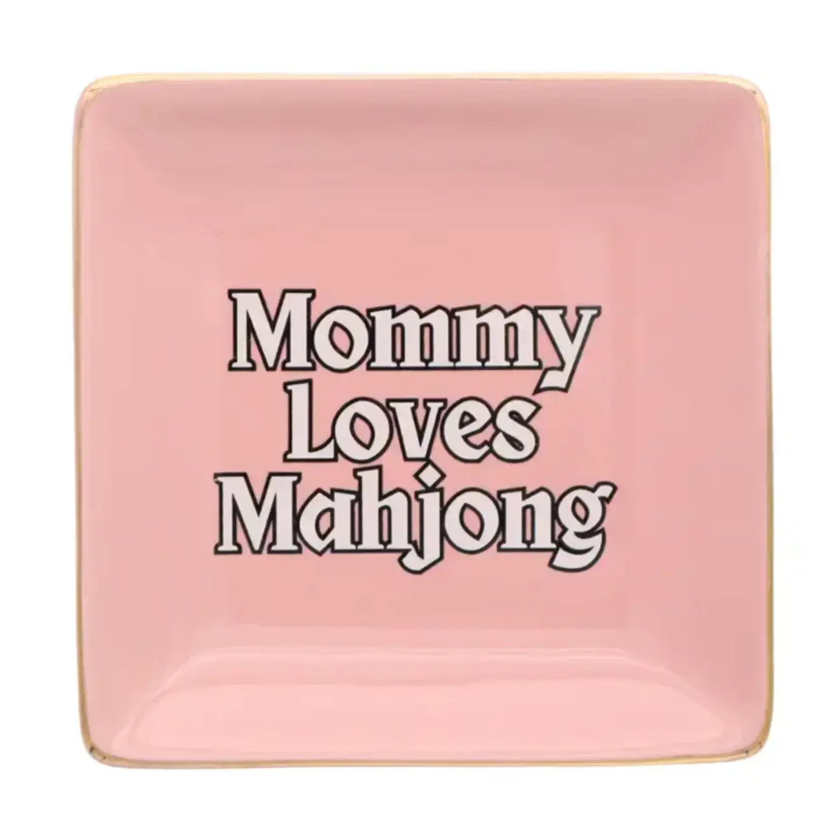 Properly Improper Square Trinket Tray - Mommy Loves Mahjong