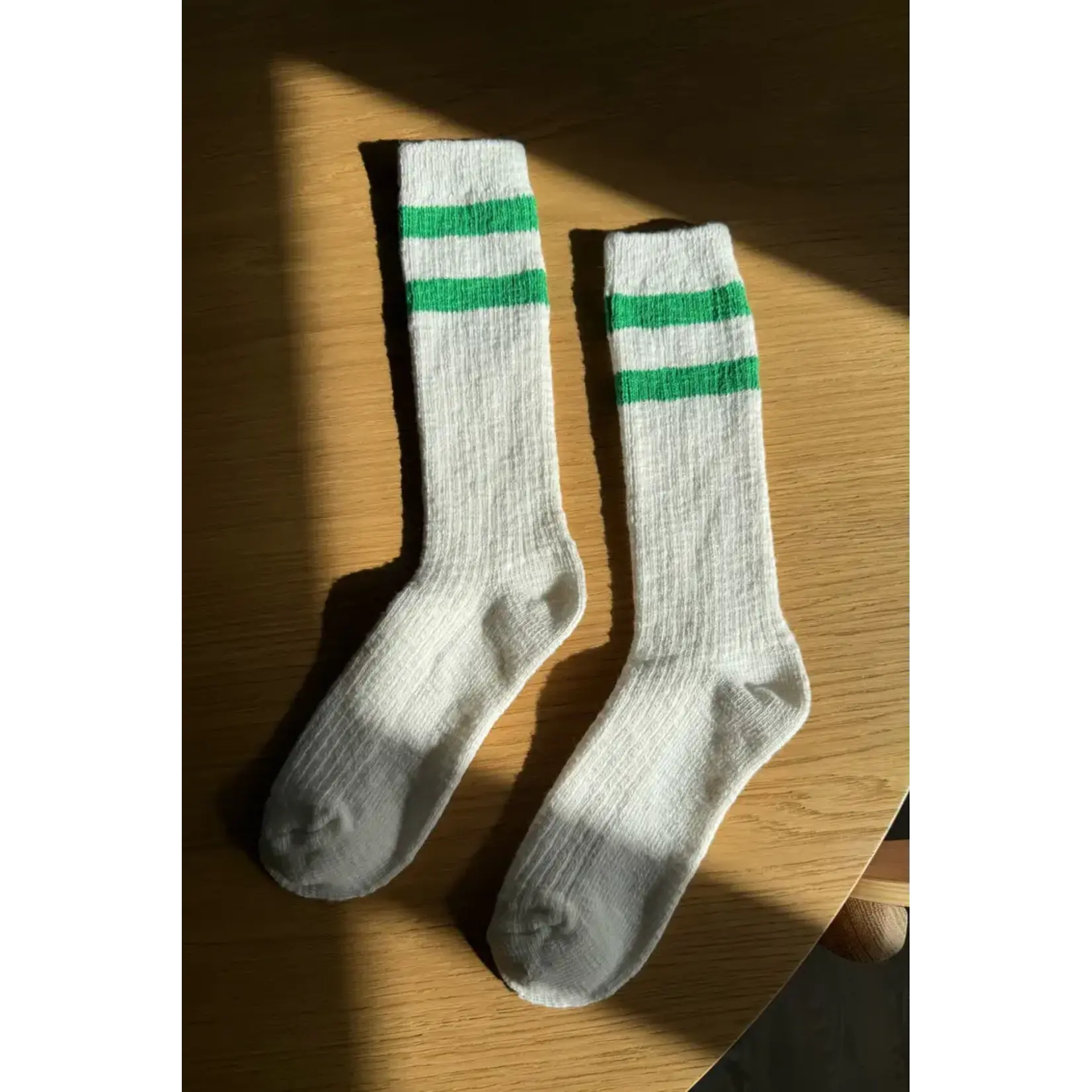Le Bon Shoppe Cottage Varsity Socks - Green Varsity