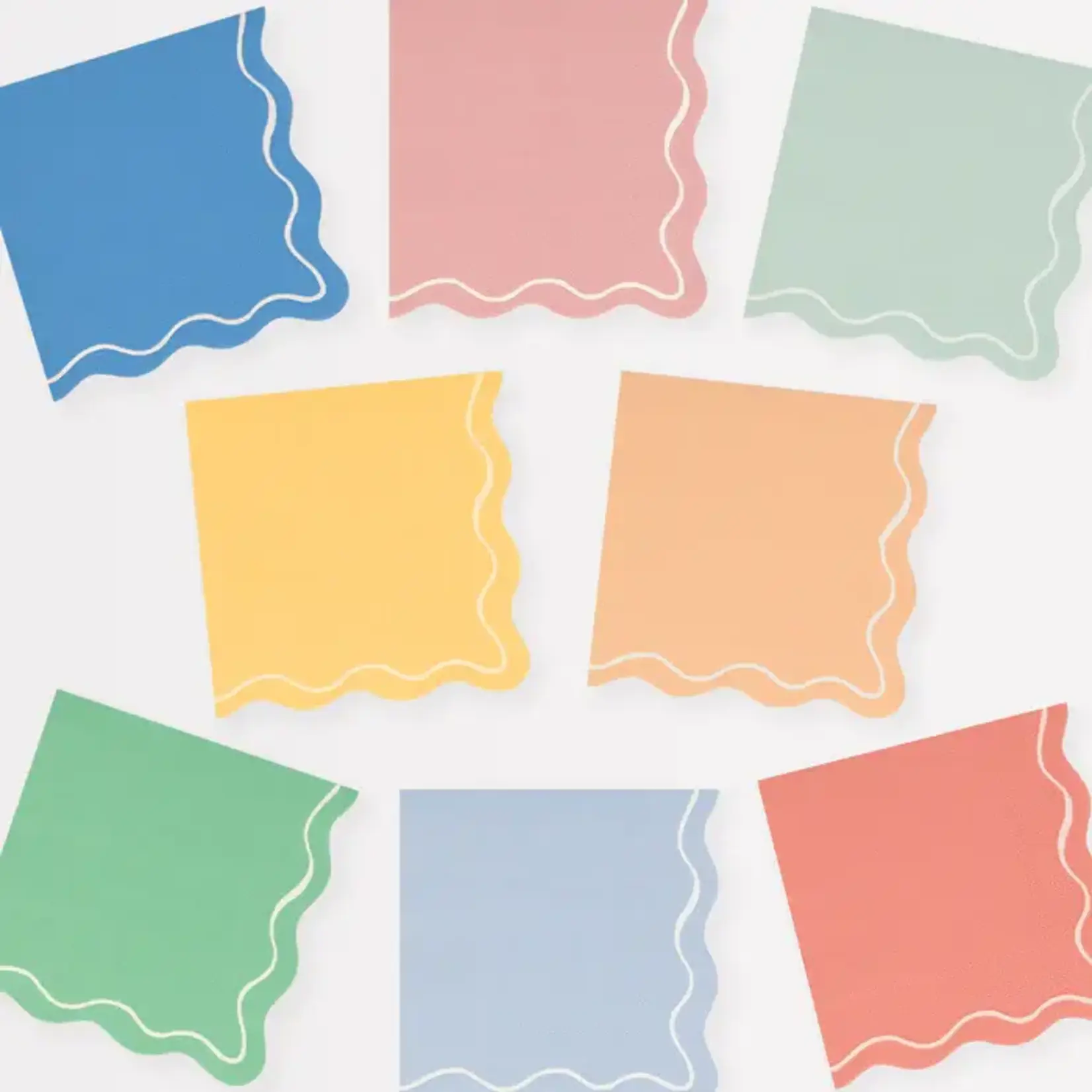 Meri Meri Mixed Wavy Line Small Napkins