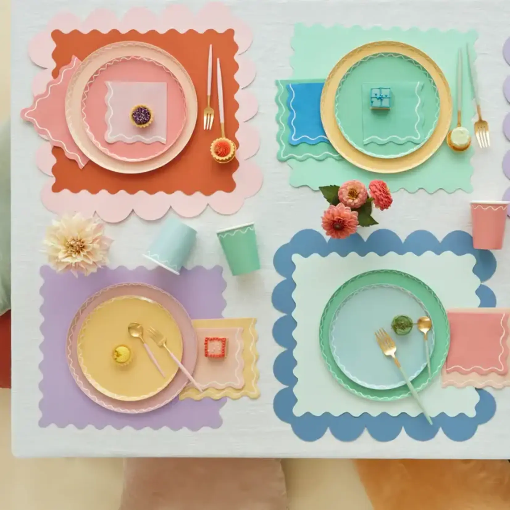 Meri Meri Mixed Wavy Line Small Napkins