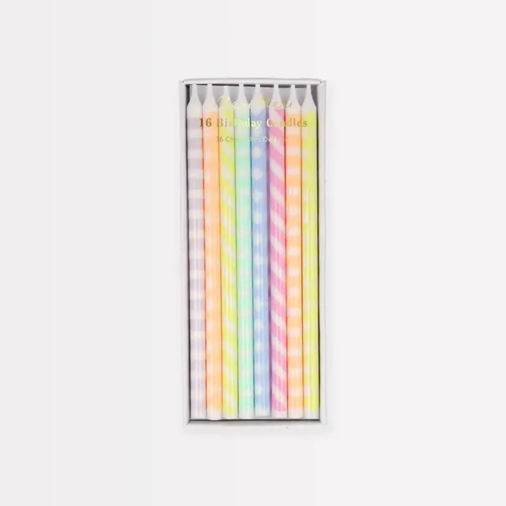 Meri Meri Pastel Patterned Candles