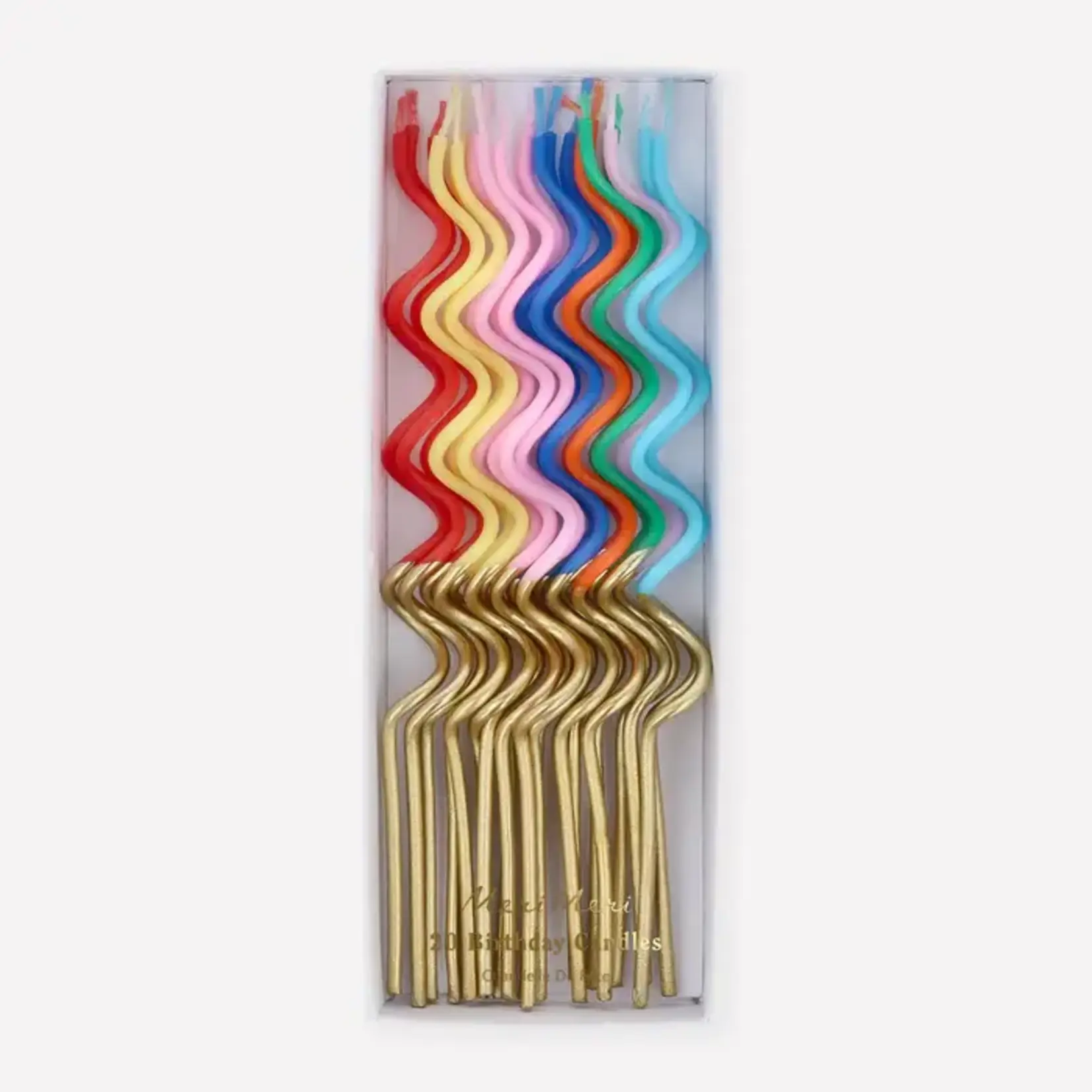Meri Meri Gold Dipped Swirly Candles