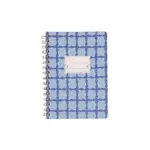 Designworks Ink FSC Mix Credit Small Twin Wire Notebook - Blue Lattice