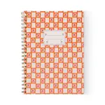 Designworks Ink FSC Mix Credit Large Twin Wire Notebook - Orange Check