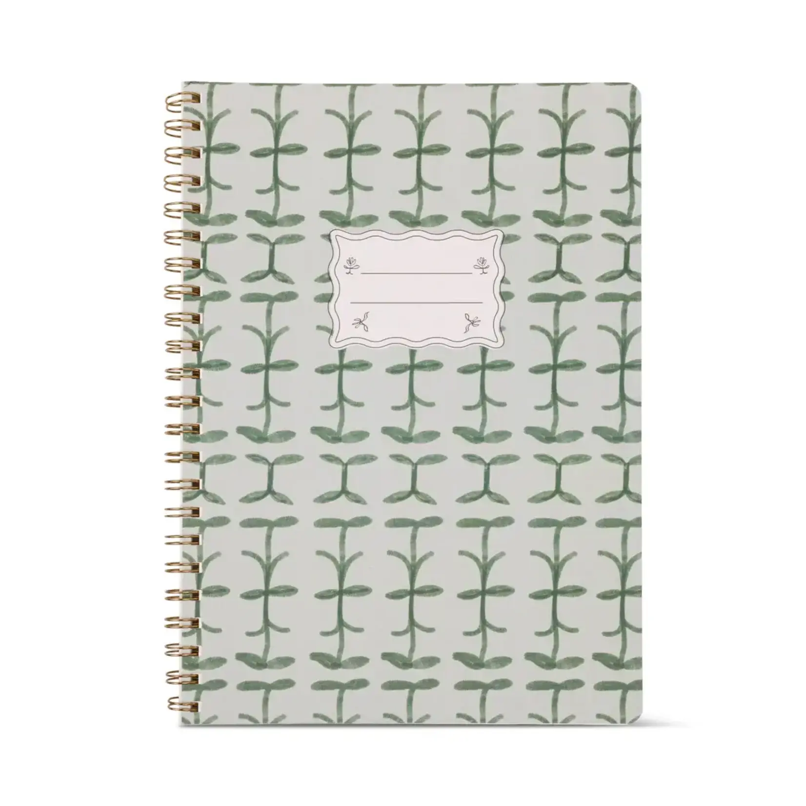 Designworks Ink FSC Mix Credit Large Twin Wire Notebook - Green Vine