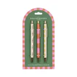 Designworks Ink A Dopo Set of 3 Pens - Flower, Stripe, Lemon