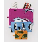 Baggu Flat Pouch Set - Vacation Animals