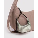 Baggu Crescent Bag Charm - Sage Stripe