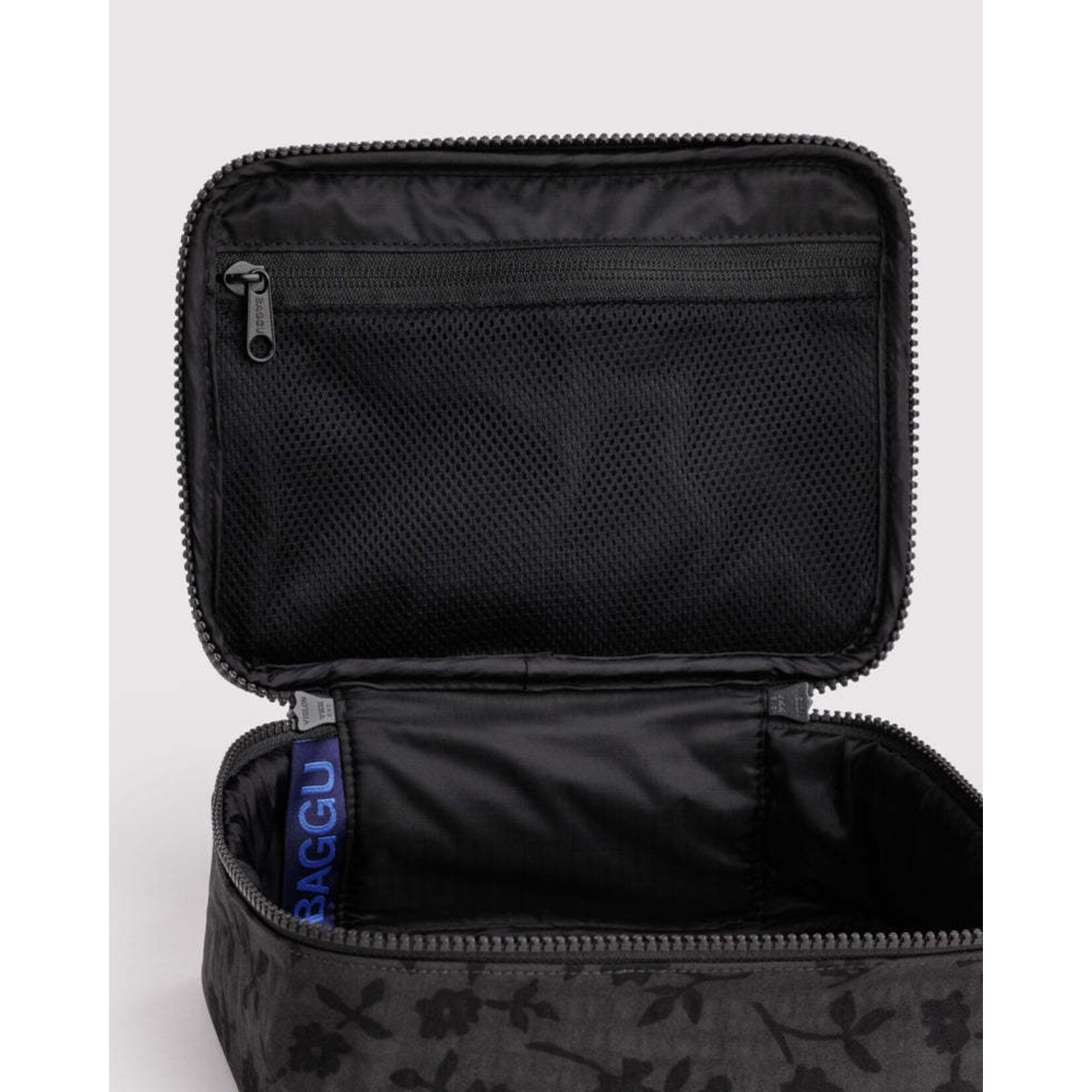 Baggu Small Cosmetic Case - Charcoal Ditsy Floral