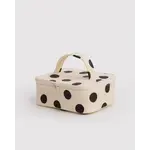 Baggu Small Cosmetic Case - Cream & Black Polka Dot