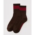 Baggu Ribbed Sock - Coffee Stripe