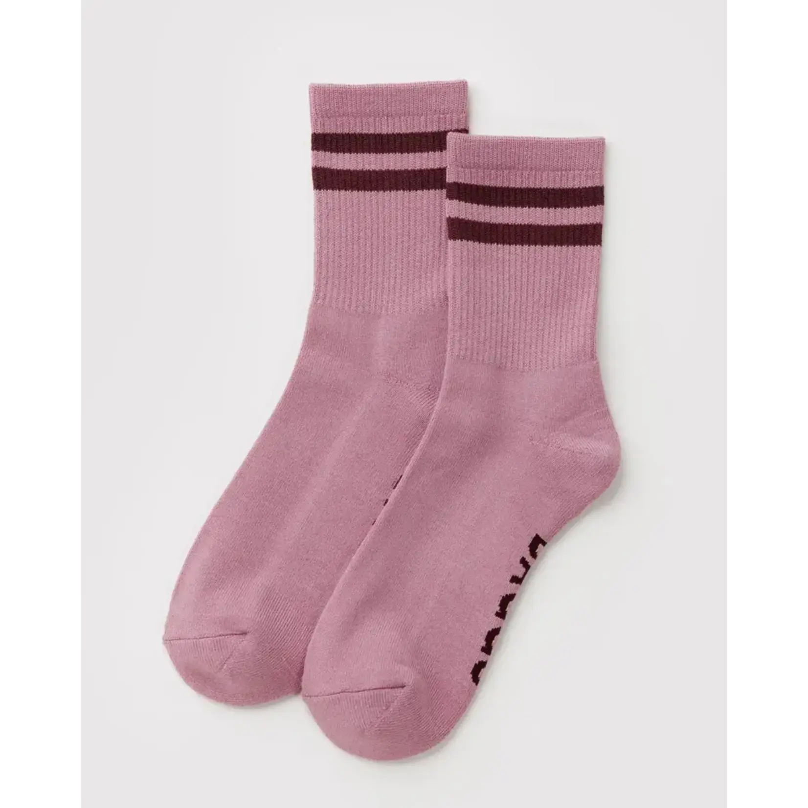 Baggu Ribbed Sock - Wild Plum Stripe