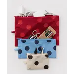Baggu Flat Pouch Set - Polka Dot Mix