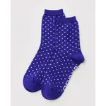 Baggu Crew Sock - Micro Blue & White Polka Dot