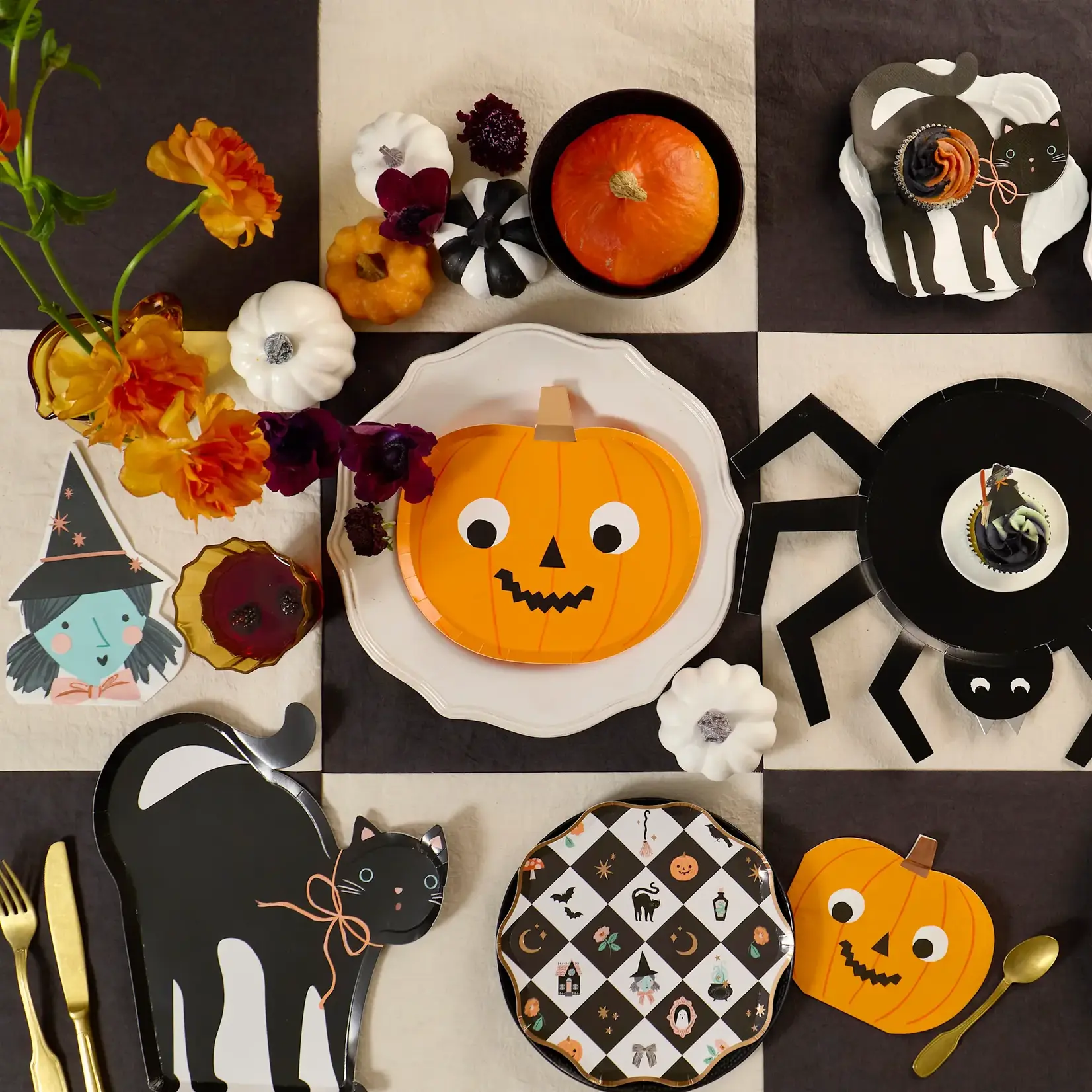 Meri Meri Patchwork Halloween Side Plates