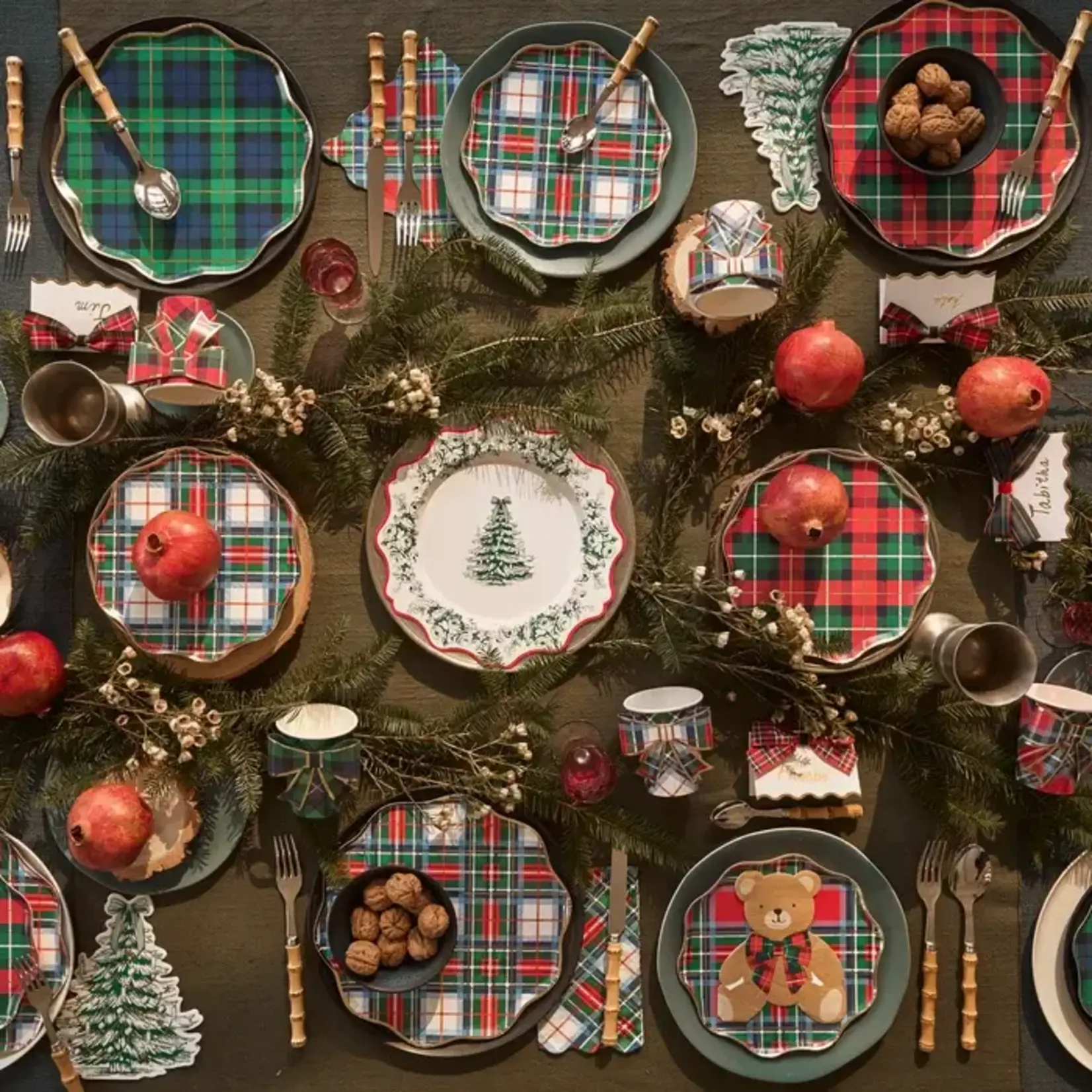 Meri Meri Plaid Mix Small Napkins