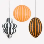 Meri Meri Stripy Halloween Lanterns
