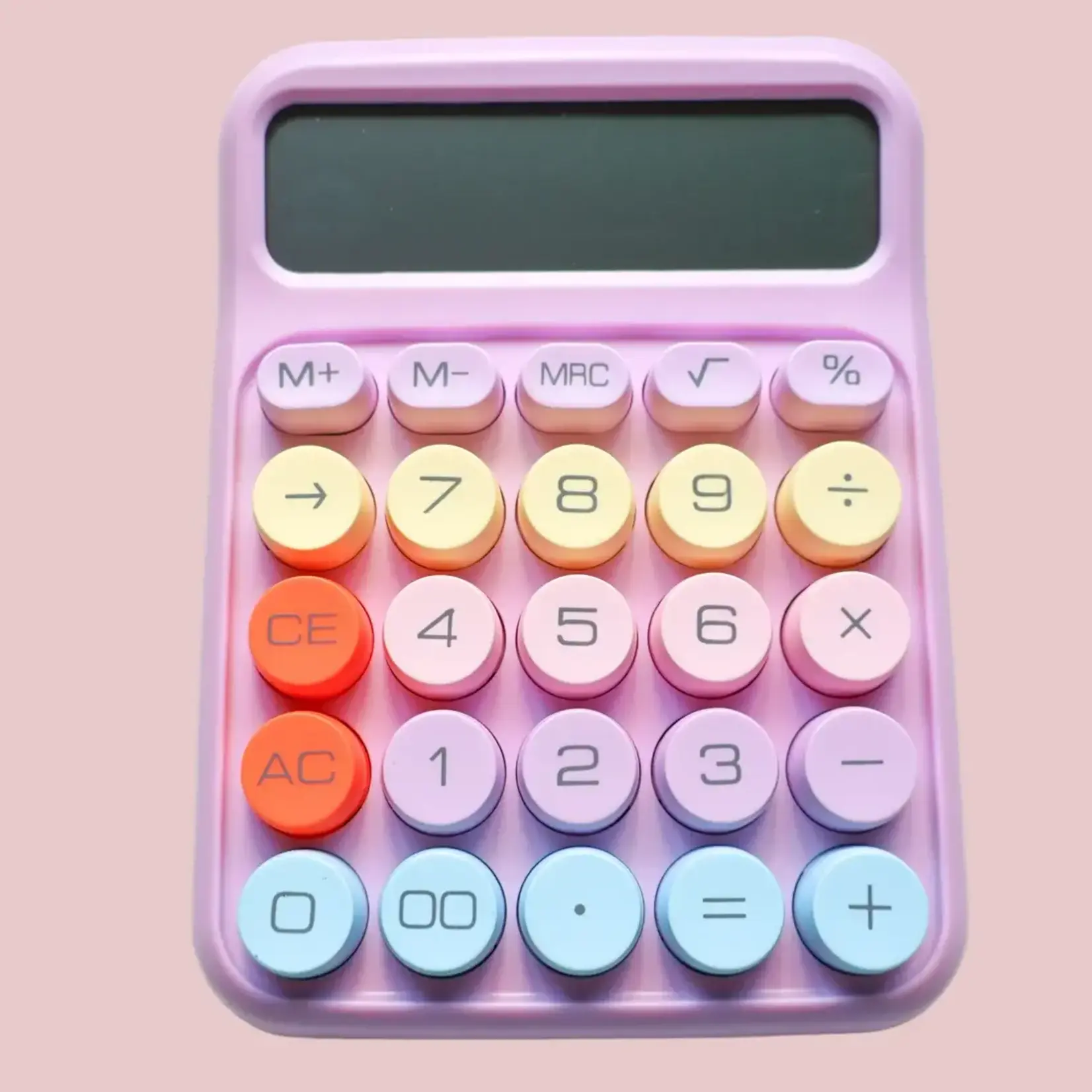 Pinkalula Keyboard-Style Calculator - Light Lilac