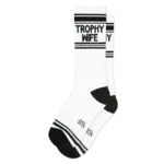 Gumball Poodle Trophy Wife Gym Crew Socks