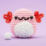 The Woobles Strawberry the Axolotl Crochet Kit