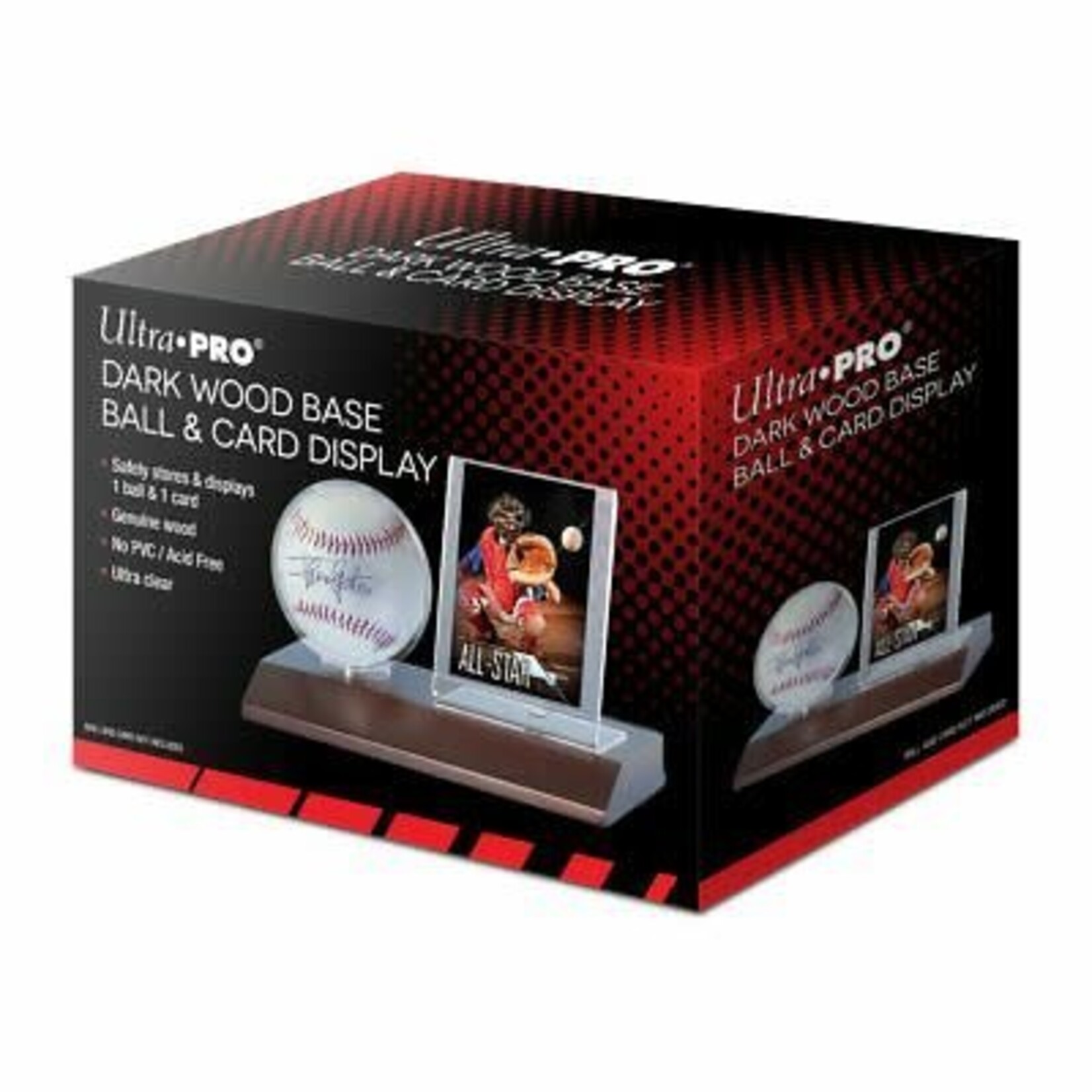 Ultra Pro Ultra Pro Dark Wood Ball and Card Display
