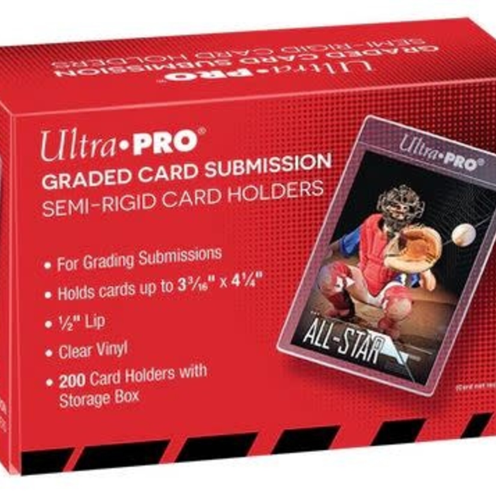 Ultra Pro Ultra Pro 1/2" Lip Semi-Rigid Tall Card Holders (200ct)