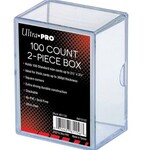 Ultra Pro 2-Piece 100-Count Clear Card Storage Box