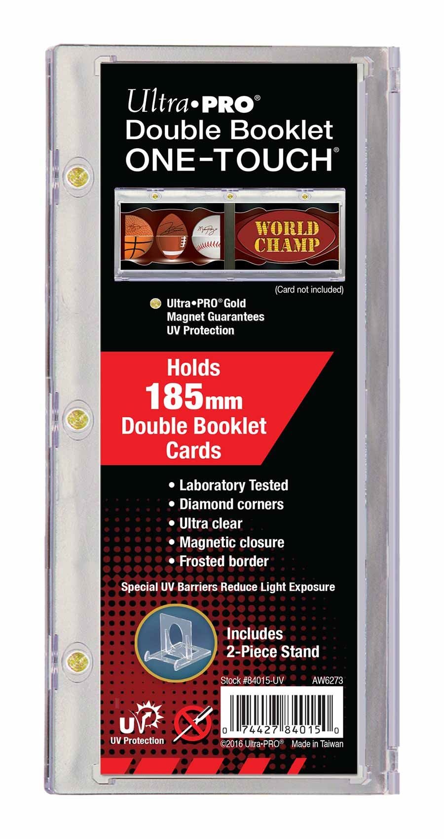 Ultra Pro ONE TOUCH CARD HOLDER DOUBLE BOOKLET 185MM MVP Sport Break